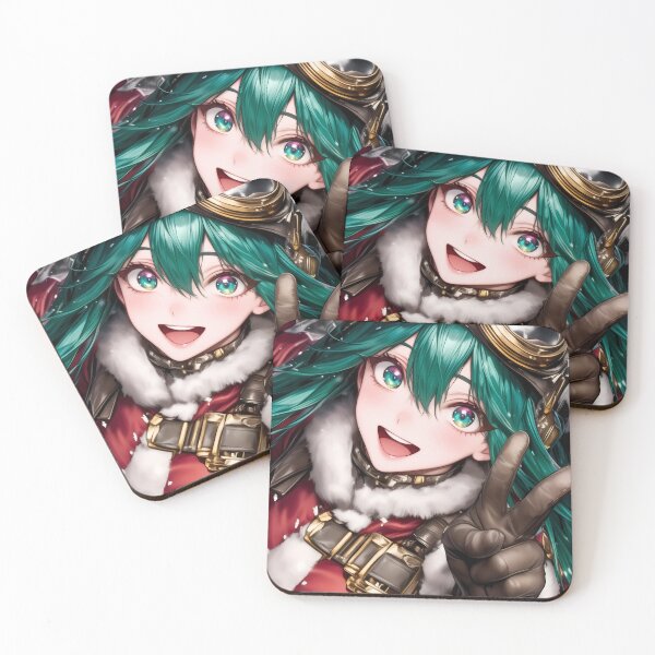 Item preview, Green Haired Anime Girl Winter Explorer Smiling Santa Flight Suit designed and sold by Cautenjari.
