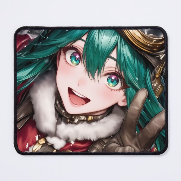 Item preview, Green Haired Anime Girl Winter Explorer Smiling Santa Flight Suit designed and sold by Cautenjari.