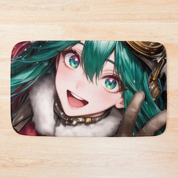 Item preview, Green Haired Anime Girl Winter Explorer Smiling Santa Flight Suit designed and sold by Cautenjari.