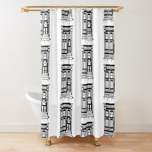 Item preview, Brownstone apartment  designed and sold by Jilly Rose Ink.