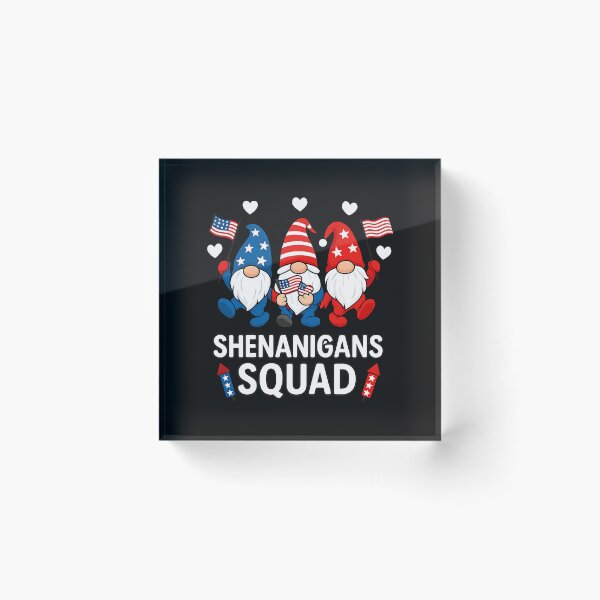 Item preview, Shenanigans Squad Happy 4th Of July Funny Gnome Patriotic designed and sold by TalalosART.