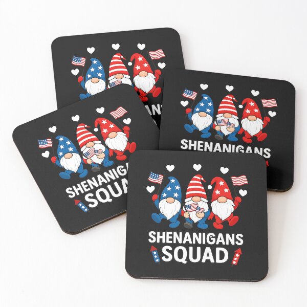 Item preview, Shenanigans Squad Happy 4th Of July Funny Gnome Patriotic designed and sold by TalalosART.
