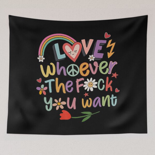 Item preview, Groovy Funny Love Whoever The F Ck You Want Bi Transgender designed and sold by Filek-mable.