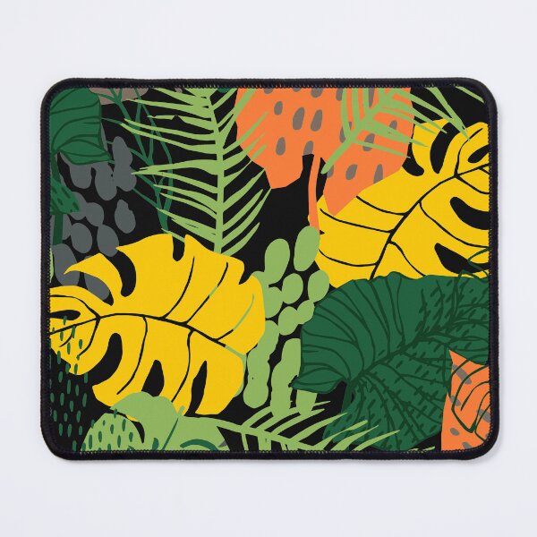 Item preview, Tropical Palm Leaves Island Pattern On Chic Black designed and sold by DEC02.