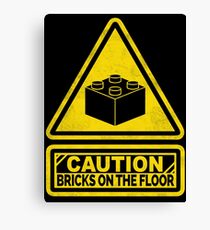 Watch Your Steps Lego Canvas Print