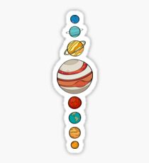 Planeten Farbe Sticker