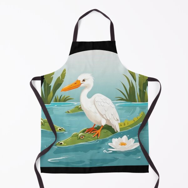 Item preview, Alligator and Stork in Swamp designed and sold by TurtleDojo.