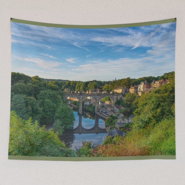 Item preview, Knaresborough Viaduct Golden Hour View designed and sold by Alisonchambers2.