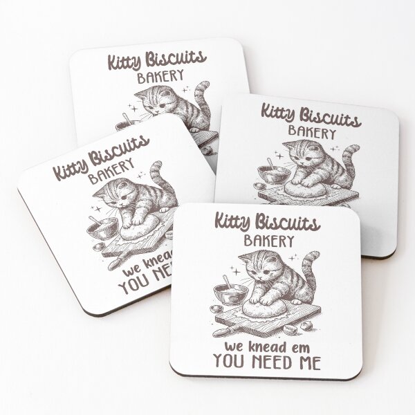 Item preview, Funny Kitty Biscuits We Knead Em You Need Em Cat Lover Baking designed and sold by Cute-Collection.