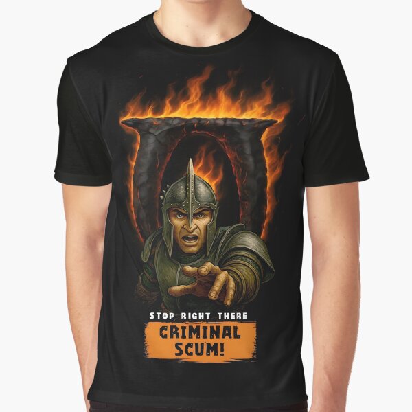 Item preview, Oblivion / Stop Right There Criminal Scum designed and sold by DarrenAshenOne.