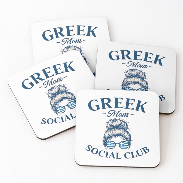 Item preview, Women Greek Mom Social Club Trendy Greek Mom designed and sold by Blok45.