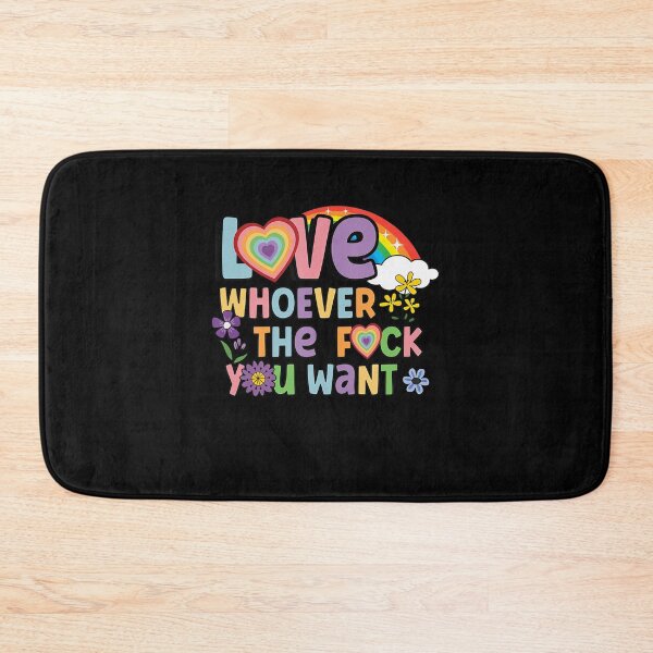Item preview, Love Whoever The F You Want LGBTQ Rainbow Pride Cute Hearts Funny designed and sold by Filek-mable.