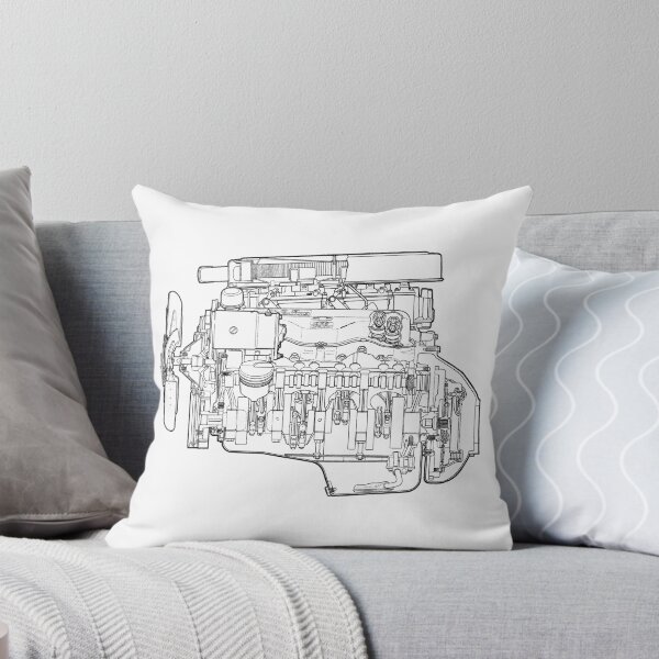 Item preview, 1962 Chevy 409 Horsepower V8 Engine Schematic Diagram (Black Typeset) designed and sold by YuckyCat.