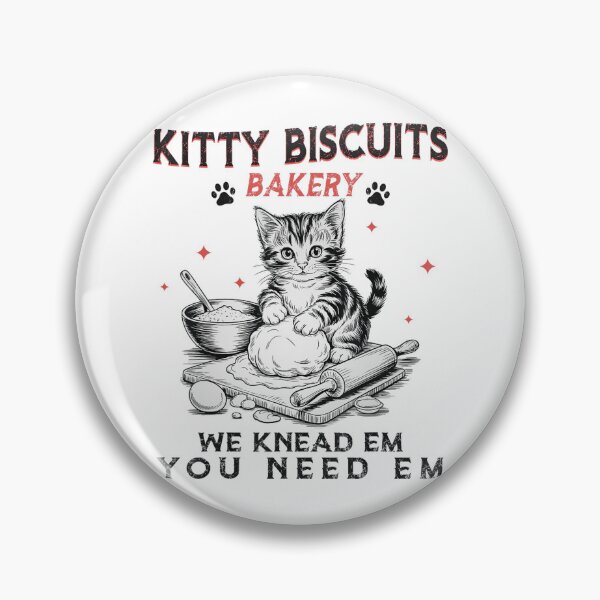 Item preview, Kitty Biscuits We Knead Em You Need Em Cat Lover Baking Retro designed and sold by Cute-Collection.