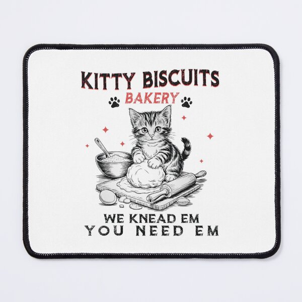 Item preview, Kitty Biscuits We Knead Em You Need Em Cat Lover Baking Retro designed and sold by Cute-Collection.