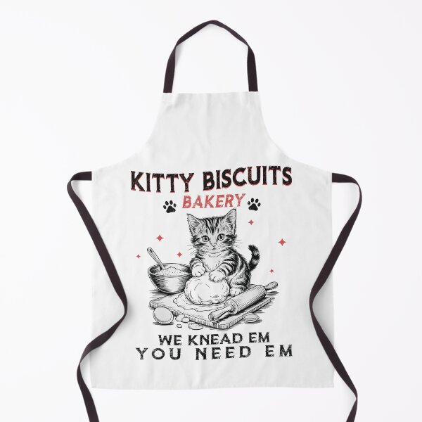Item preview, Kitty Biscuits We Knead Em You Need Em Cat Lover Baking Retro designed and sold by Cute-Collection.