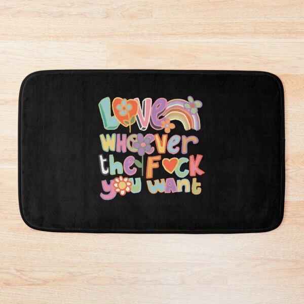 Item preview, Love Whoever The F You Want LGBTQ Rainbow Pride Cute Hearts Retro designed and sold by Filek-mable.