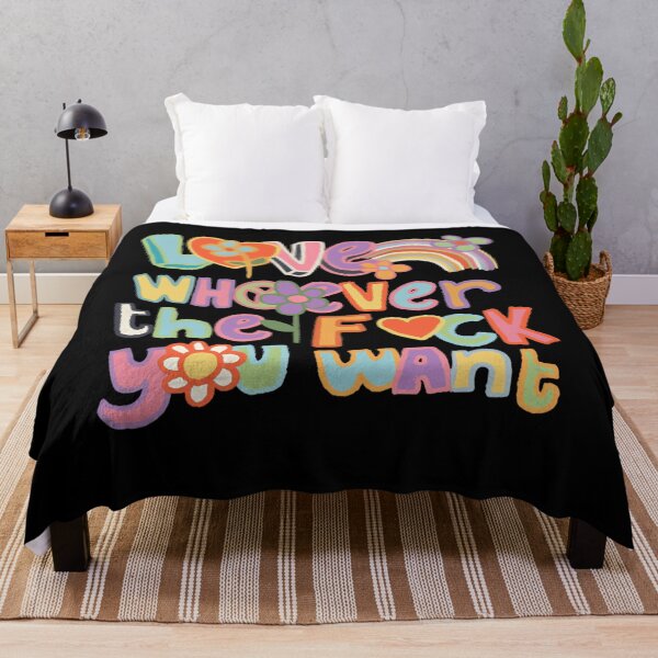 Item preview, Love Whoever The F You Want LGBTQ Rainbow Pride Cute Hearts Retro designed and sold by Filek-mable.