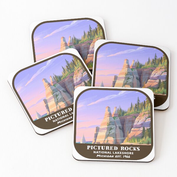Item preview, Vintage Pictured Rocks National Lakeshore (Michigan) designed and sold by RabbitK.