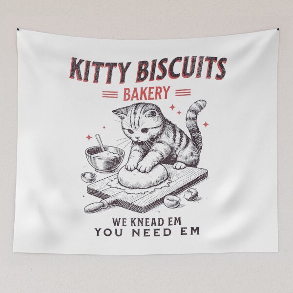 Item preview, Kitty Biscuits We Knead Em You Need Em Cat Lover Baking designed and sold by Cute-Collection.