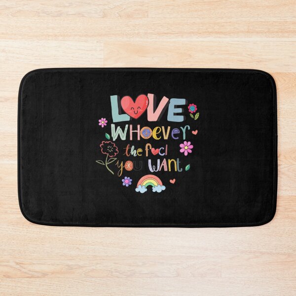 Item preview, Love Whoever The F You Want LGBTQ Rainbow Pride Cute Hearts designed and sold by Filek-mable.