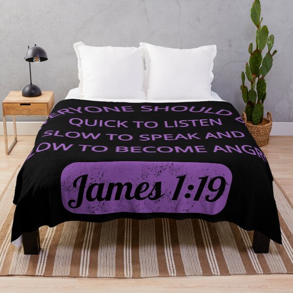 Item preview, Quick to Listen, Slow to Speak - James 1:19 - Christian Faith designed and sold by MoriaStore.