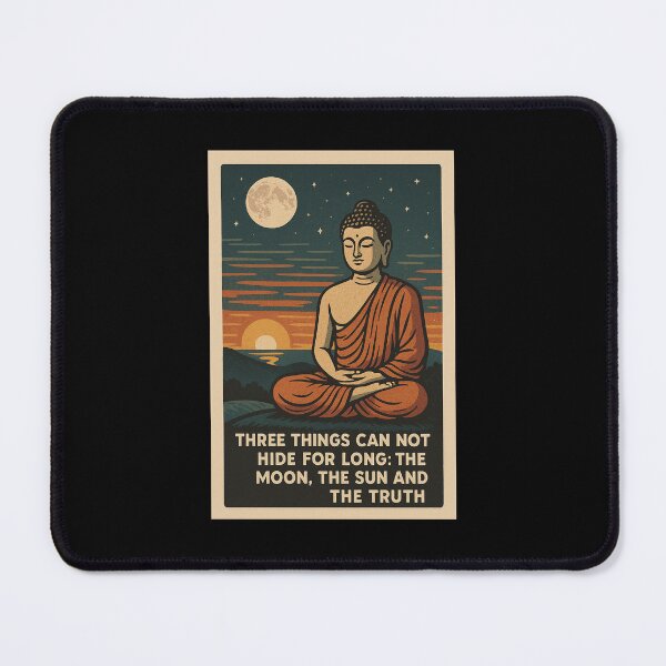 Item preview, Buddha Quote – Sun, Moon & Truth Zen Art designed and sold by GMMSTORE.