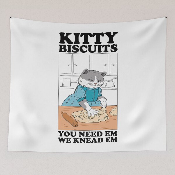 Item preview, Kitty Biscuits We Knead Em You Need Em Cats Baking designed and sold by Cute-Collection.