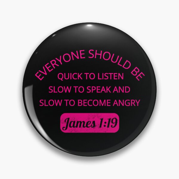 Item preview,  James 1:19 - Bible Verse designed and sold by MoriaStore.