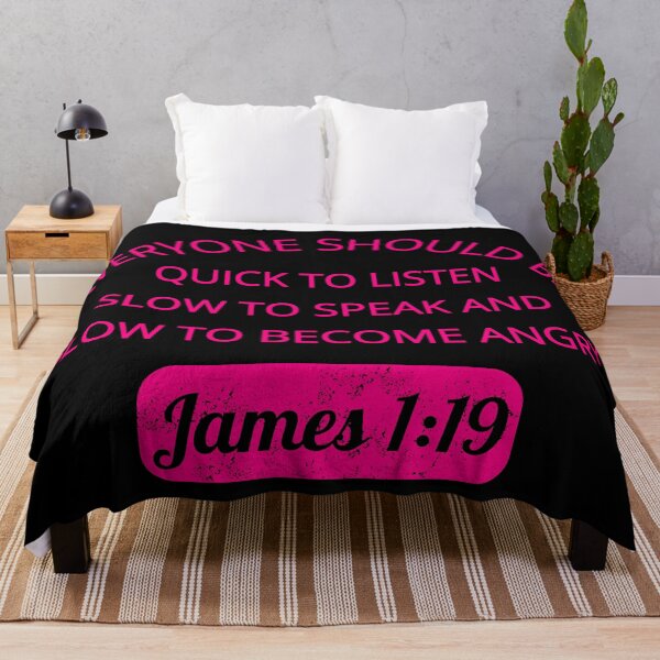 Item preview, James 1:19 - Bible Verse designed and sold by MoriaStore.