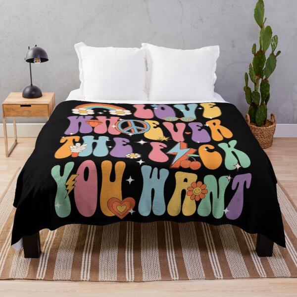 Item preview, Love Whoever The F You Want LGBTQ Rainbow Pride Cute Retro designed and sold by Filek-mable.