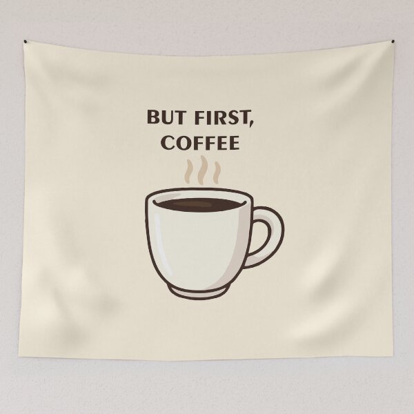 Item preview, Text But First, Coffee , coffee light cup design designed and sold by EchoOfSilence.