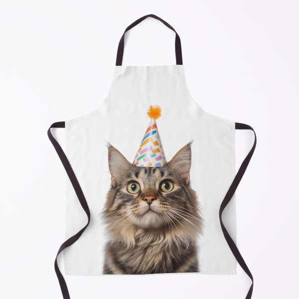 Item preview, Cute American Bobtail Cat with Party Hat Birthday Celebration designed and sold by LazyOwlStore.