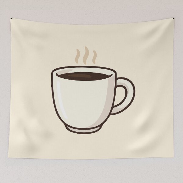 Item preview, Retro style light coffee cup design designed and sold by EchoOfSilence.