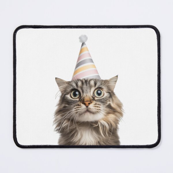Item preview, Cute American Curl Cat with Party Hat Birthday Celebration designed and sold by LazyOwlStore.