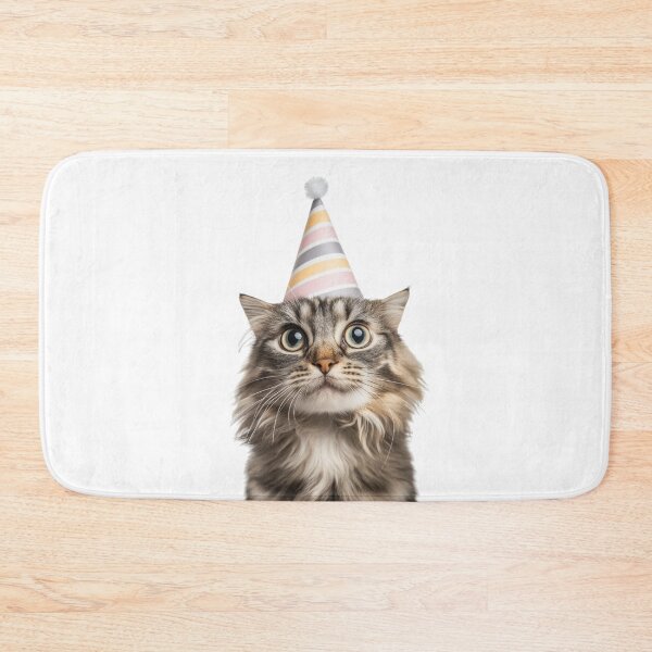 Item preview, Cute American Curl Cat with Party Hat Birthday Celebration designed and sold by LazyOwlStore.