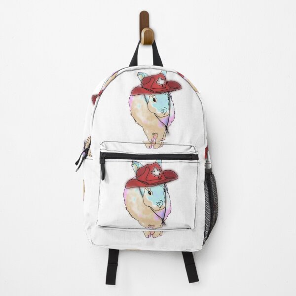Item preview, Rainbow Bunny in Canadian Cowboy Hat – animalsinhats designed and sold by Ashley’sAnimalz.