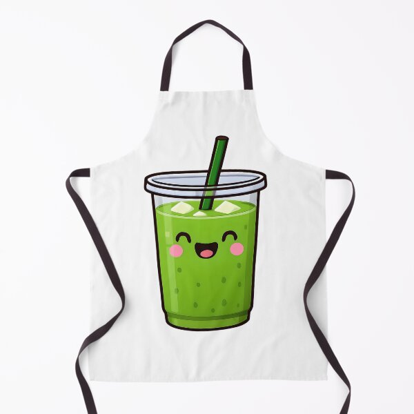 Item preview, Iced matcha latte illustration designed and sold by Hallyu Bubble.