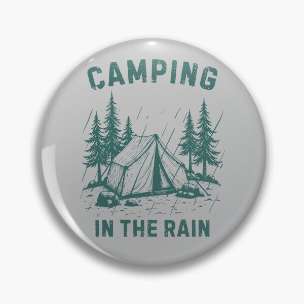 Item preview, Camping In the Rain Retro Style designed and sold by DarekShop.