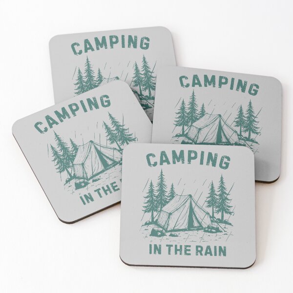 Item preview, Camping In the Rain Retro Style designed and sold by DarekShop.