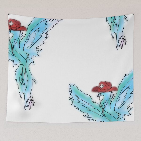 Item preview, Blue Fiery Phoenix in Canadian Cowboy Hat – animalsinhats designed and sold by Ashley’sAnimalz.
