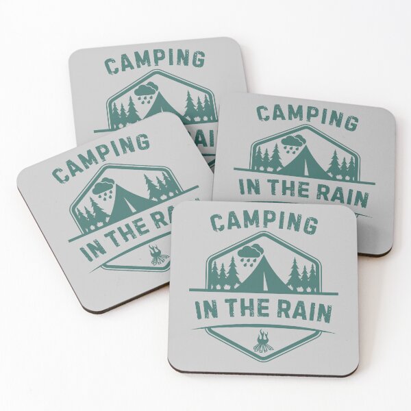 Item preview, Camping In the Rain Retro Style designed and sold by DarekShop.