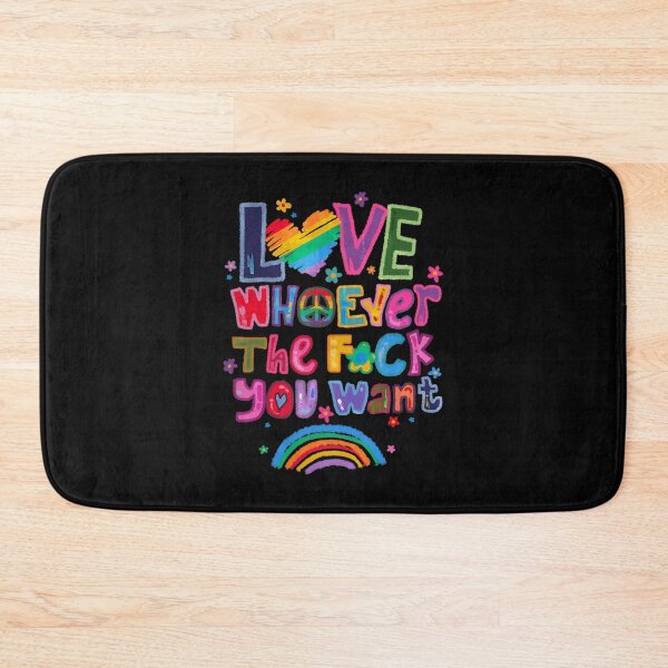 Item preview, Love Whoever The F You Want Rainbow LGBT Gay Lesbian Pride designed and sold by Filek-mable.