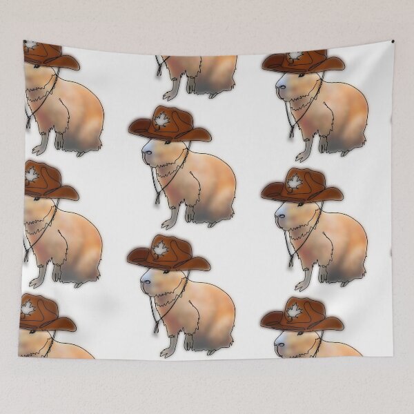 Item preview, Canadian Cowboy Capybara – animalsinhats designed and sold by Ashley’sAnimalz.
