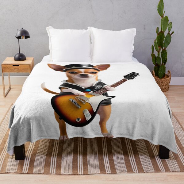 Item preview, Rockstar Chihuahua Funny Music Dog Design for Pet Lovers designed and sold by Fredster1966.