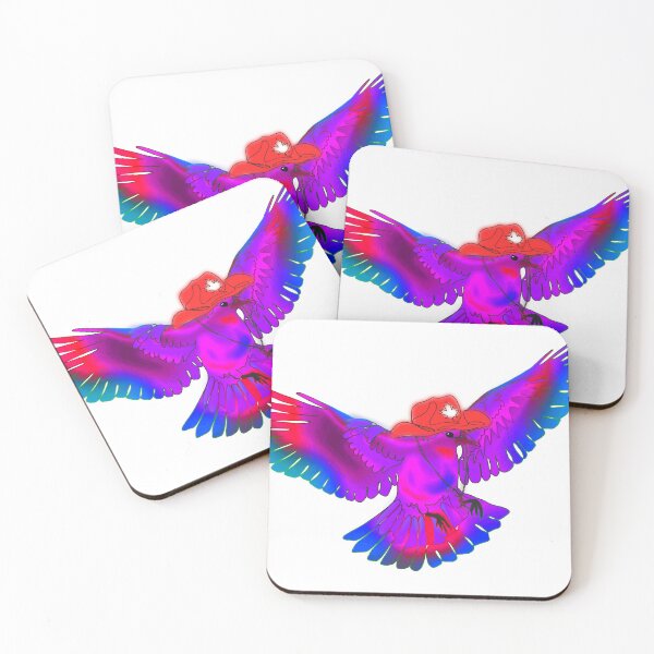 Item preview, Pink Magpie in Canadian Cowboy Hat – animalsinhats designed and sold by Ashley’sAnimalz.
