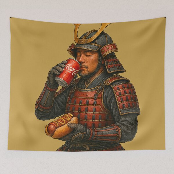 Item preview, Samurai Break – Soda and Hot Dog Moment designed and sold by AleTot.