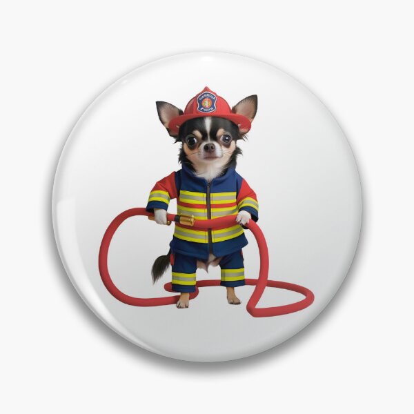 Item preview, Firefighter Chihuahua Funny Rescue Dog Design for Dog Lovers designed and sold by Fredster1966.