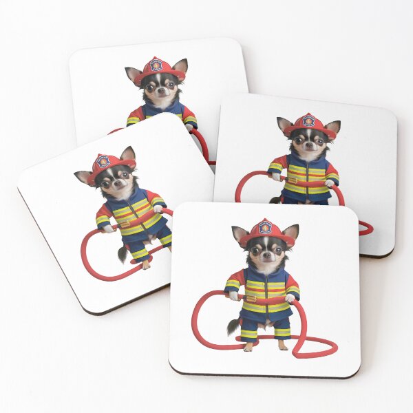 Item preview, Firefighter Chihuahua Funny Rescue Dog Design for Dog Lovers designed and sold by Fredster1966.