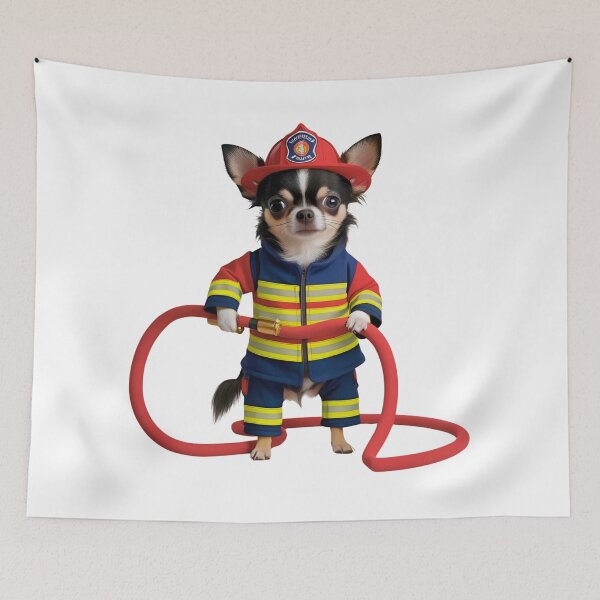 Item preview, Firefighter Chihuahua Funny Rescue Dog Design for Dog Lovers designed and sold by Fredster1966.